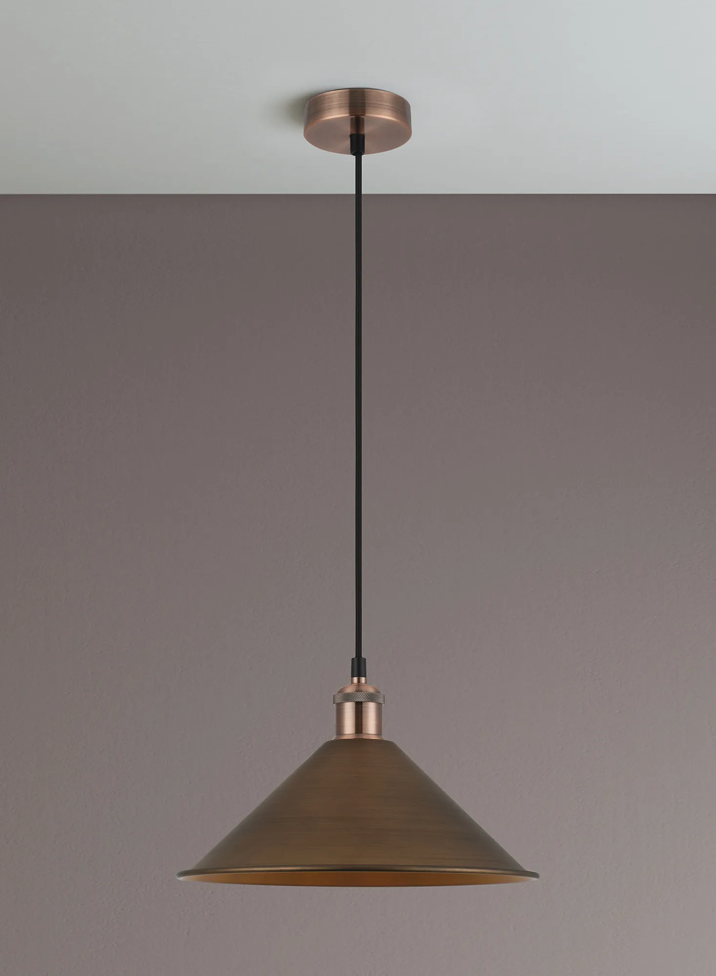 Damien-Antique Copper Ceiling Lights Deco Single Pendant